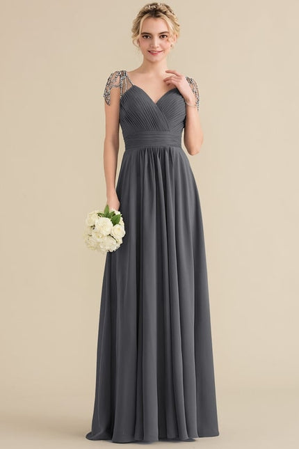 Robe Trapèze Longue Élégante - gallery 1