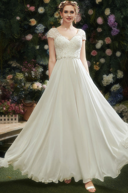 Robe Trapèze Lumière De Mousseline - gallery 5