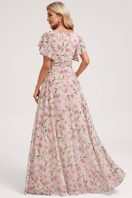 Robe Trapèze Mousseline Fendue - gallery 5