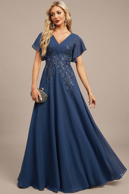 Robe Trapèze Lueur Azurienne - gallery 3