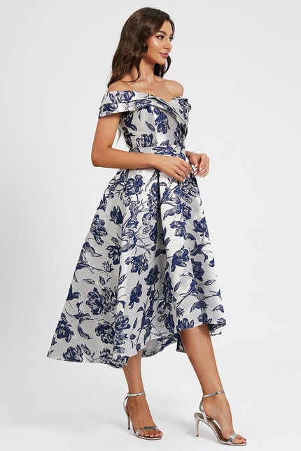 Robe Trapèze Finesse Florale - gallery 3