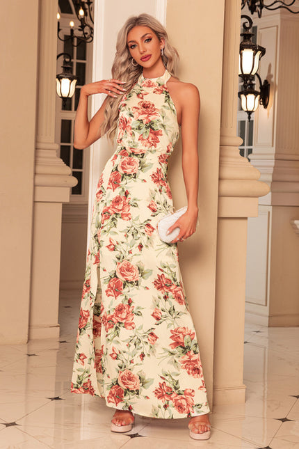 Robe Trapèze Maxi Satin Éclat - gallery 1