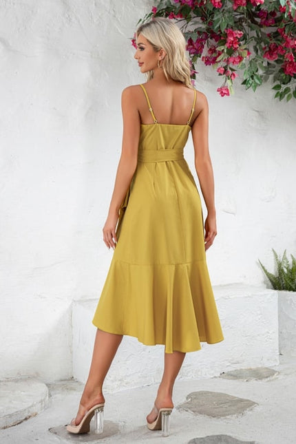 Robe Trapèze Jaune Solaire - gallery 5
