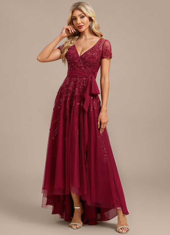 Robe Trapèze Étoile Carmin - gallery 3