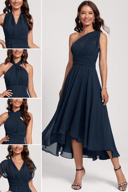 Robe Trapèze Mousseline Émeraude