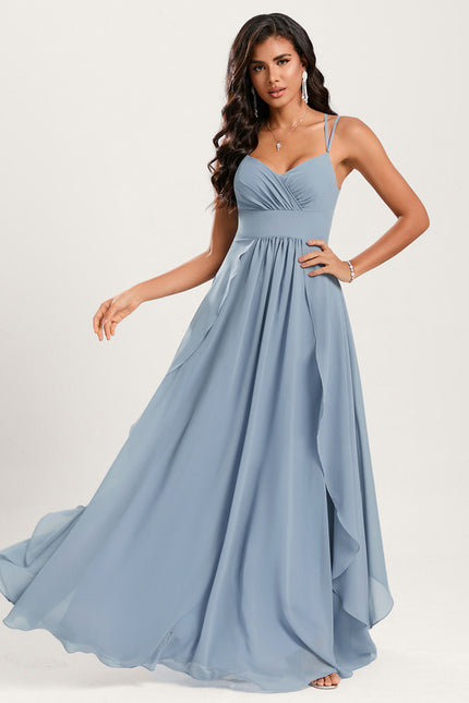 Robe Trapèze Mousseline Fendue