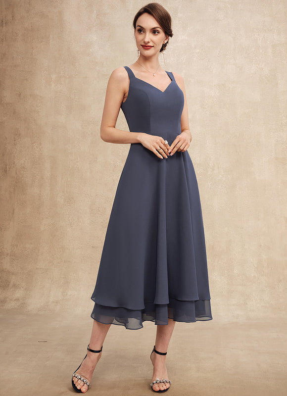 Robe Trapèze Nuit Dentelle Bleu - gallery 6