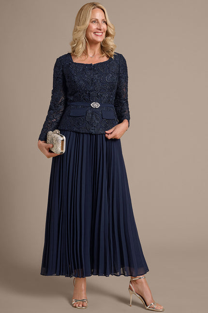 Robe Trapèze Longue Écrue - gallery 3