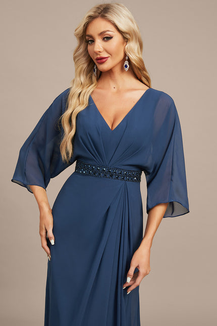 Robe Trapèze Longue Élégante - gallery 4
