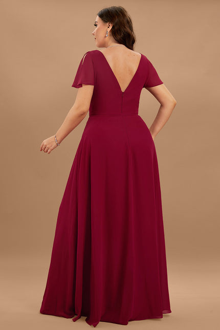 Robe Trapèze Longue Beige Élégante - gallery 5