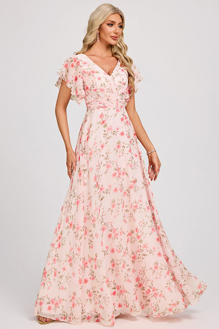 Robe Trapèze Mousseline Fendue - gallery 2