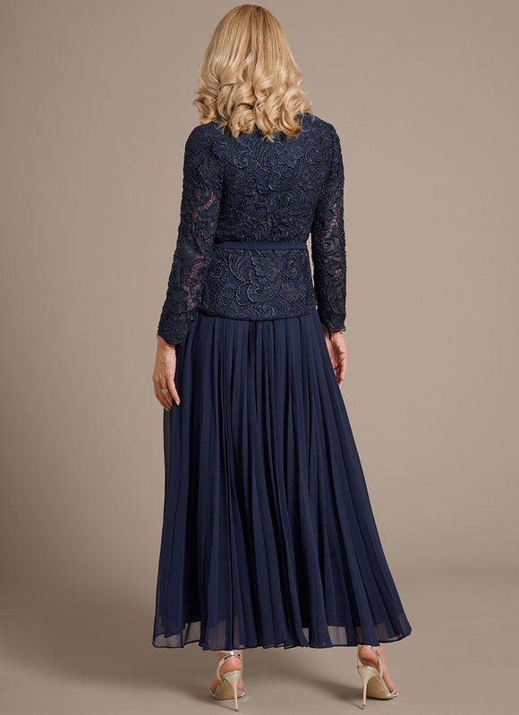 Robe Trapèze Longue Écrue - gallery 5