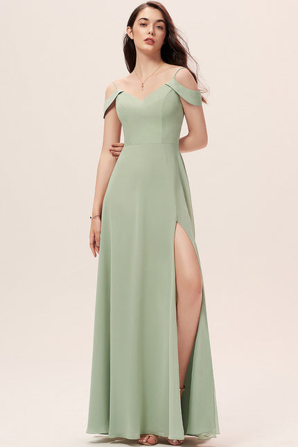 Robe Trapèze Longue Beige Élégante
