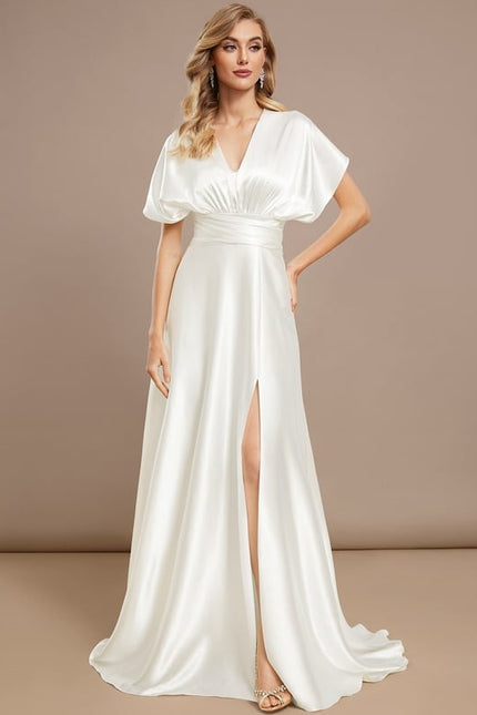 Robe Trapèze Lumière Satinée - gallery 4