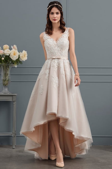 Robe Trapèze Lueur De Satin Rosé