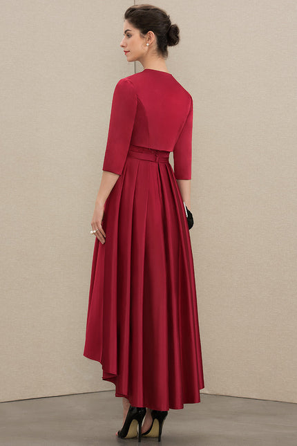 Robe Trapèze Éclat Rouge Velours - gallery 2