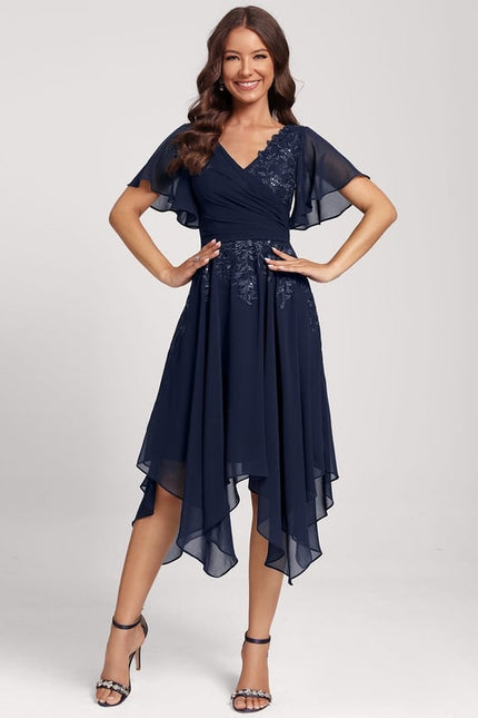 Robe Trapèze Chic Noir Dentelle - gallery 1