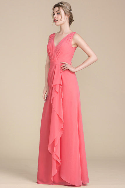 Robe Trapèze Mousseline Fendue - gallery 3