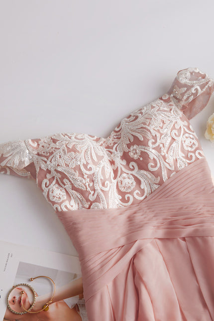 Robe Trapèze Dentelle Asymétrique - gallery 3