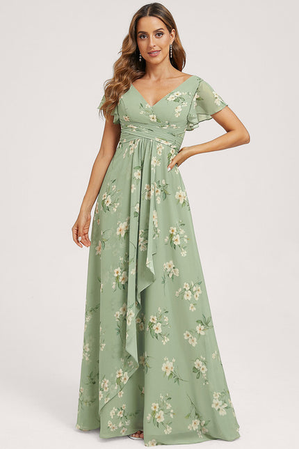 Robe Trapèze Mousseline Fendue