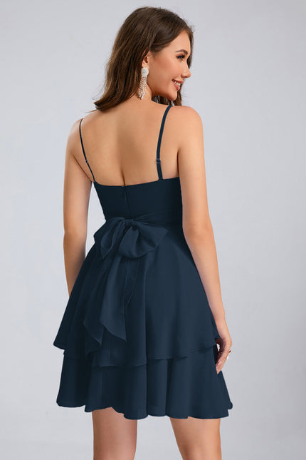 Robe Trapèze Marine Éthérée - gallery 7