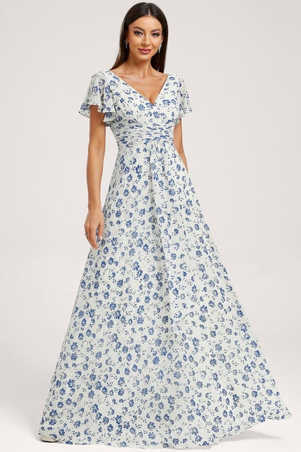 Robe Trapèze Mousseline Fendue