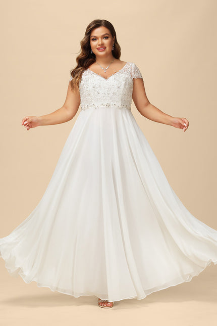 Robe Trapèze Lumière De Mousseline - gallery 7