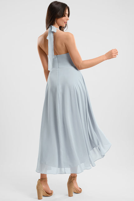 Robe Trapèze Flottante Verte - gallery 5