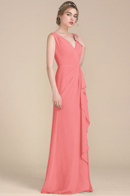 Robe Trapèze Mousseline Fendue - gallery 5