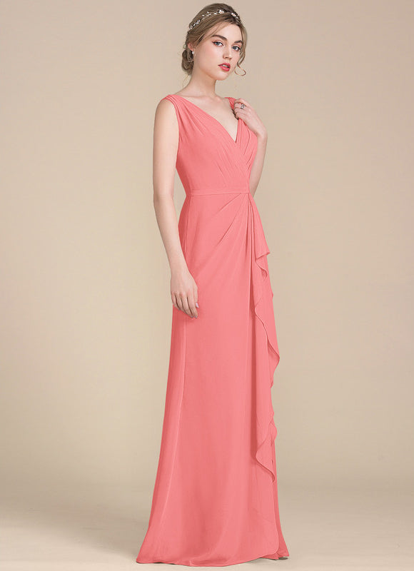 Robe Trapèze Mousseline Fendue - gallery 5