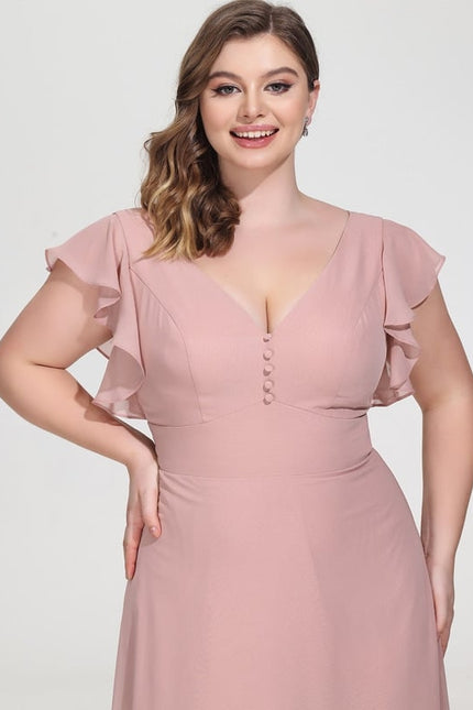 Robe Trapèze Mousseline Fendue - gallery 9