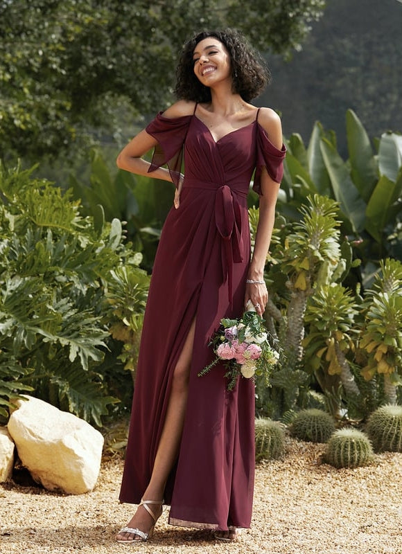 Robe Trapèze Mousseline Fendue - gallery 7