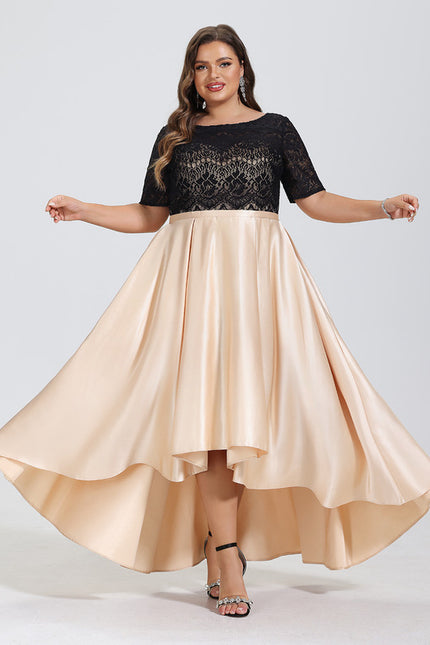 Robe Trapèze Chic Satiné - gallery 7