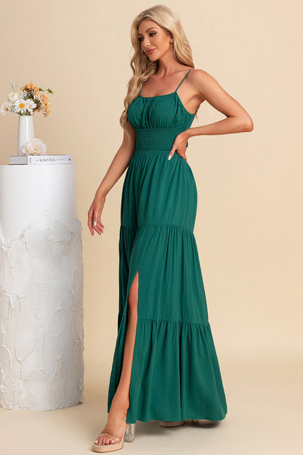 Robe Trapèze Maxi Vert Éclat - gallery 3