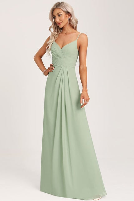 Robe Trapèze Mousseline Fendue - gallery 3