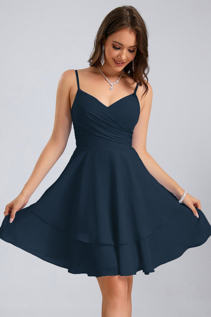 Robe Trapèze Marine Éthérée - gallery 6