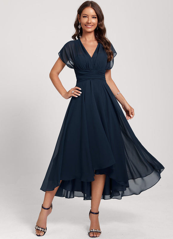 Robe Trapèze Mousseline Émeraude - gallery 8