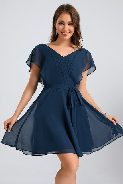 Robe Trapèze Marine Éthérée