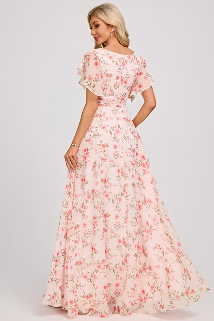 Robe Trapèze Mousseline Fendue - gallery 5