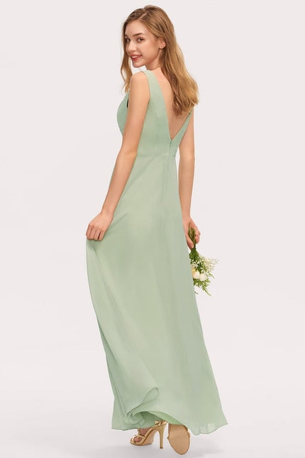 Robe Trapèze Mousseline Fendue - gallery 7