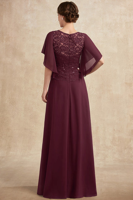 Robe Trapèze Longue Violetée - gallery 5
