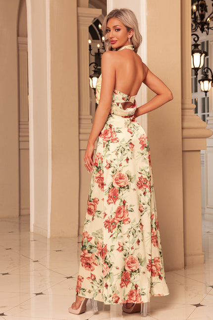 Robe Trapèze Maxi Satin Éclat - gallery 5