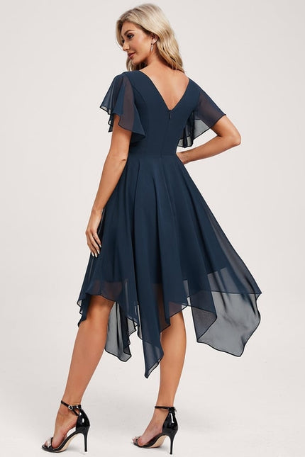 Robe Trapèze Flottante Verte - gallery 4