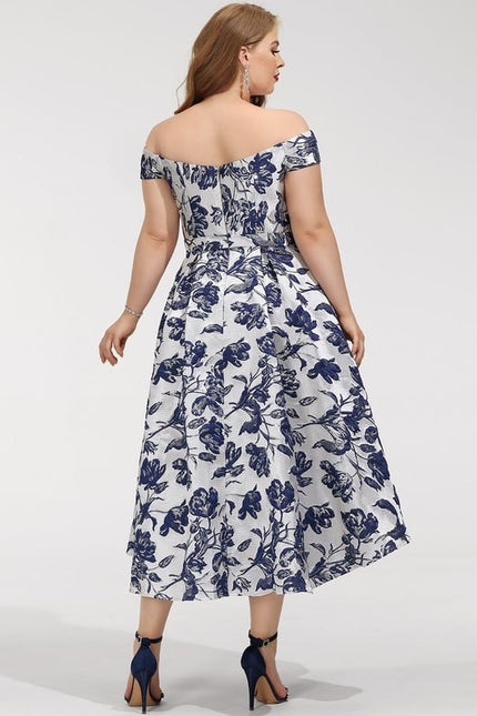 Robe Trapèze Finesse Florale - gallery 7