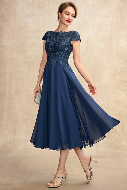 Robe Trapèze Lilas Élégant - gallery 5