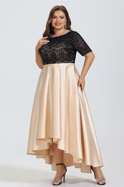 Robe Trapèze Chic Satiné - gallery 9