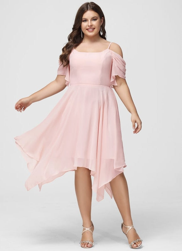 Robe Trapèze Douceur Asymétrique - gallery 8