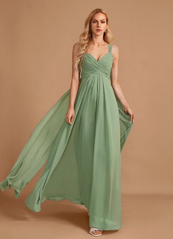 Robe Trapèze Mousseline Fendue - gallery 4