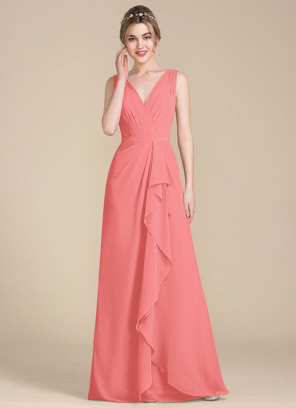 Robe Trapèze Mousseline Fendue - gallery 7