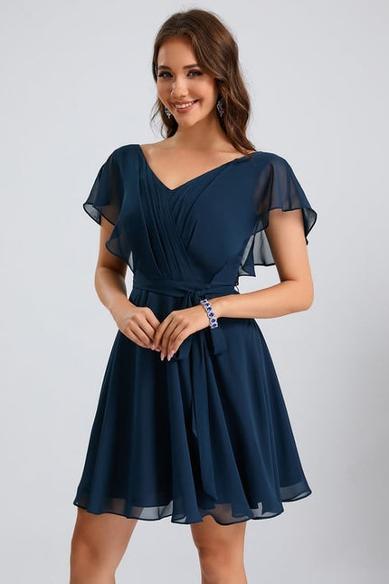 Robe Trapèze Marine Éthérée - gallery 2